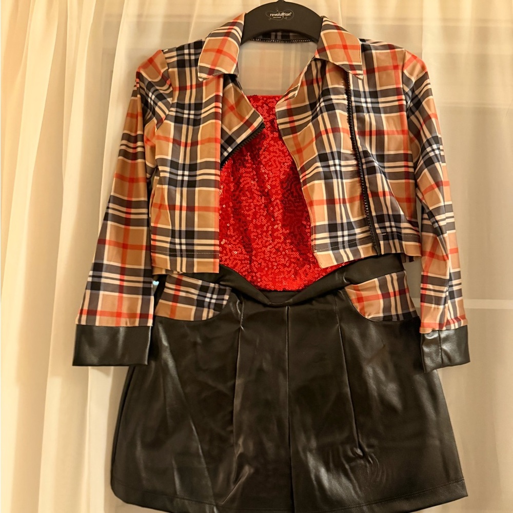 Revolution Plaid Blazer with Black Accents